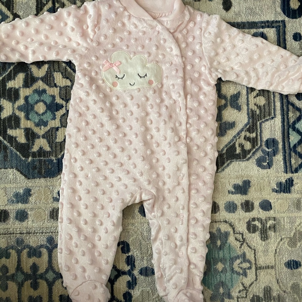 Kyle and Deena fleece sleeper 3-6 mo